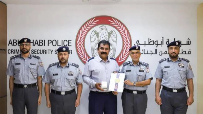 An Asian Guy gets Recognized by Abu Dhabi Police for his Efforts to Deter Crime