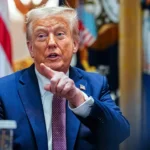 president donald trump points