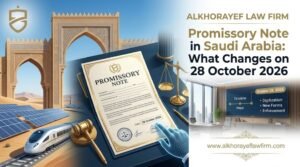 promissory note Saudi Arabia